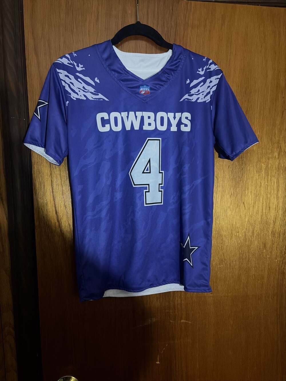 AYFFL Dallas Cowboys Dak Prescott 4 Jersey Reversible